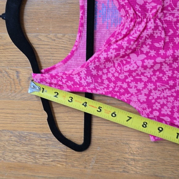 THEREABOUTS BRAND GIRLS PINK FLORAL SUMMER TANK TOP SIZE XL 16 - Picture 9 of 10